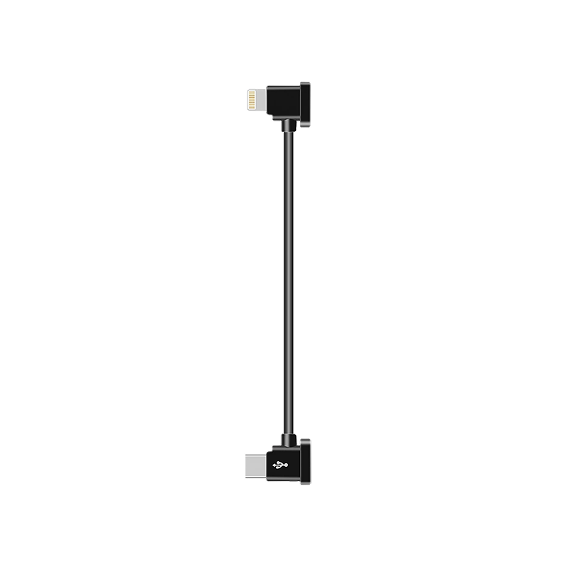 Короткий угловой кабель Lightning — USB-C для подключения устройств DJI