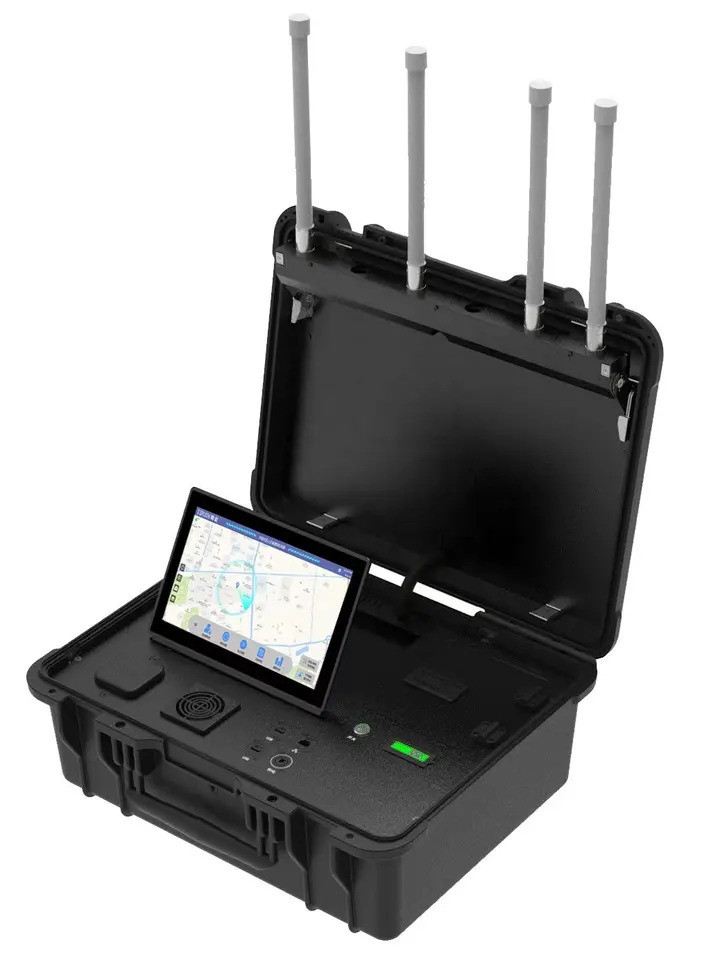 Портативная система обнаружения дронов Drone Detector H1C с антеннами и экраном