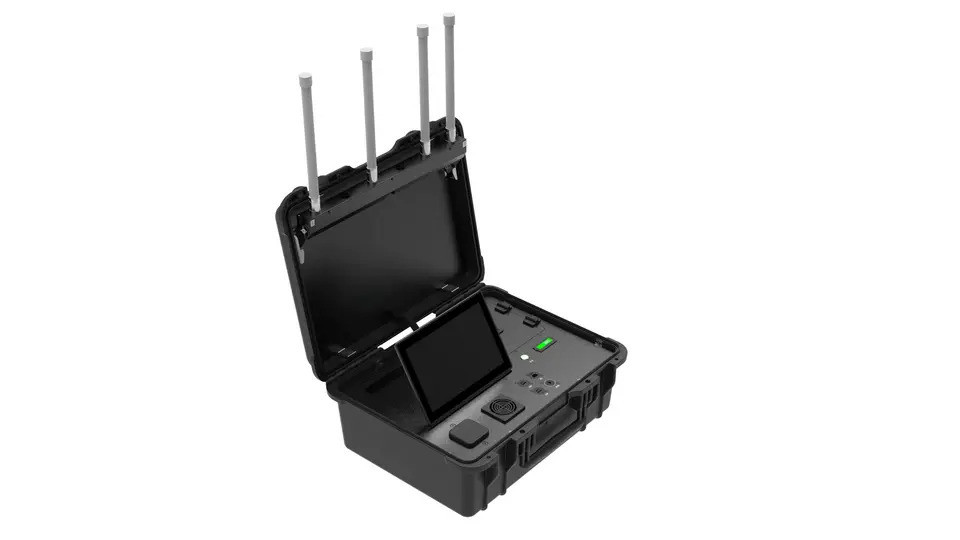 Портативная система обнаружения дронов Drone Detector H1C с антеннами и экраном