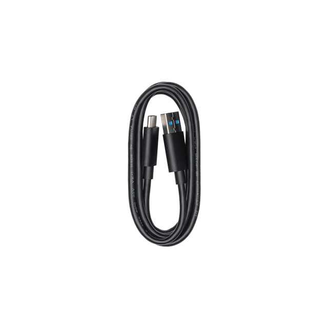 Кабель USB-A — USB-C чёрного цвета для подключения, зарядки и передачи данных устройств DJI