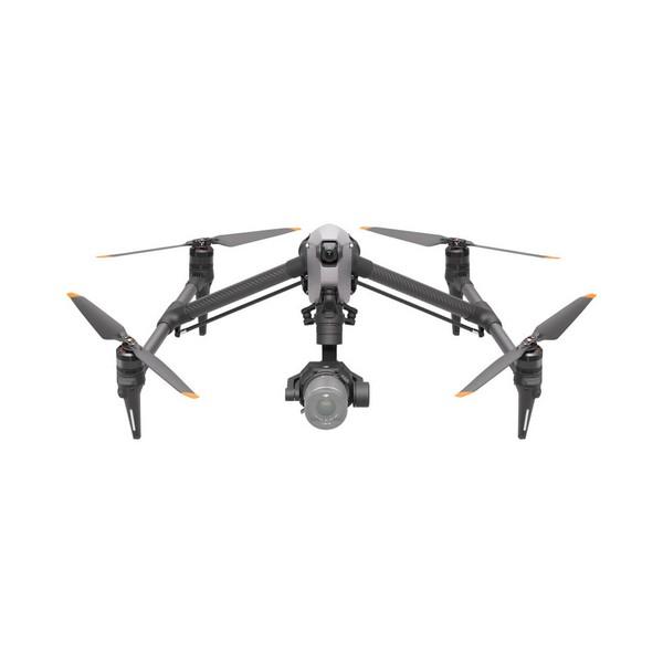 Профессиональный дрон DJI Inspire 3 с разложенными лучами, подвесной камерой и комплектом для фото и видеосъёмки