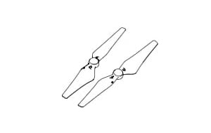 Комплект из двух пропеллеров для квадрокоптера DJI